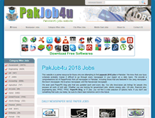 Tablet Screenshot of pakjob4u.com